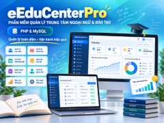 [FULL ĐỒ ÁN] eEduCenter Pro – Phần mềm Quản lý Trung tâm Ngoại ngữ PHP MySQL | Học viên, Lớp học, Học phí + Source Code + Báo cáo